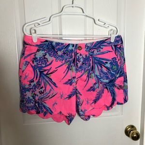Lilly Pulitzer Buttercup shorts in “Out On A Limb”
